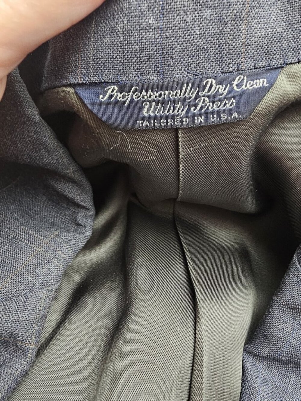 Cricketeer Blazer Suit Jacket Coat Gray Men's Size 42 Regular - Picture 5 of 6